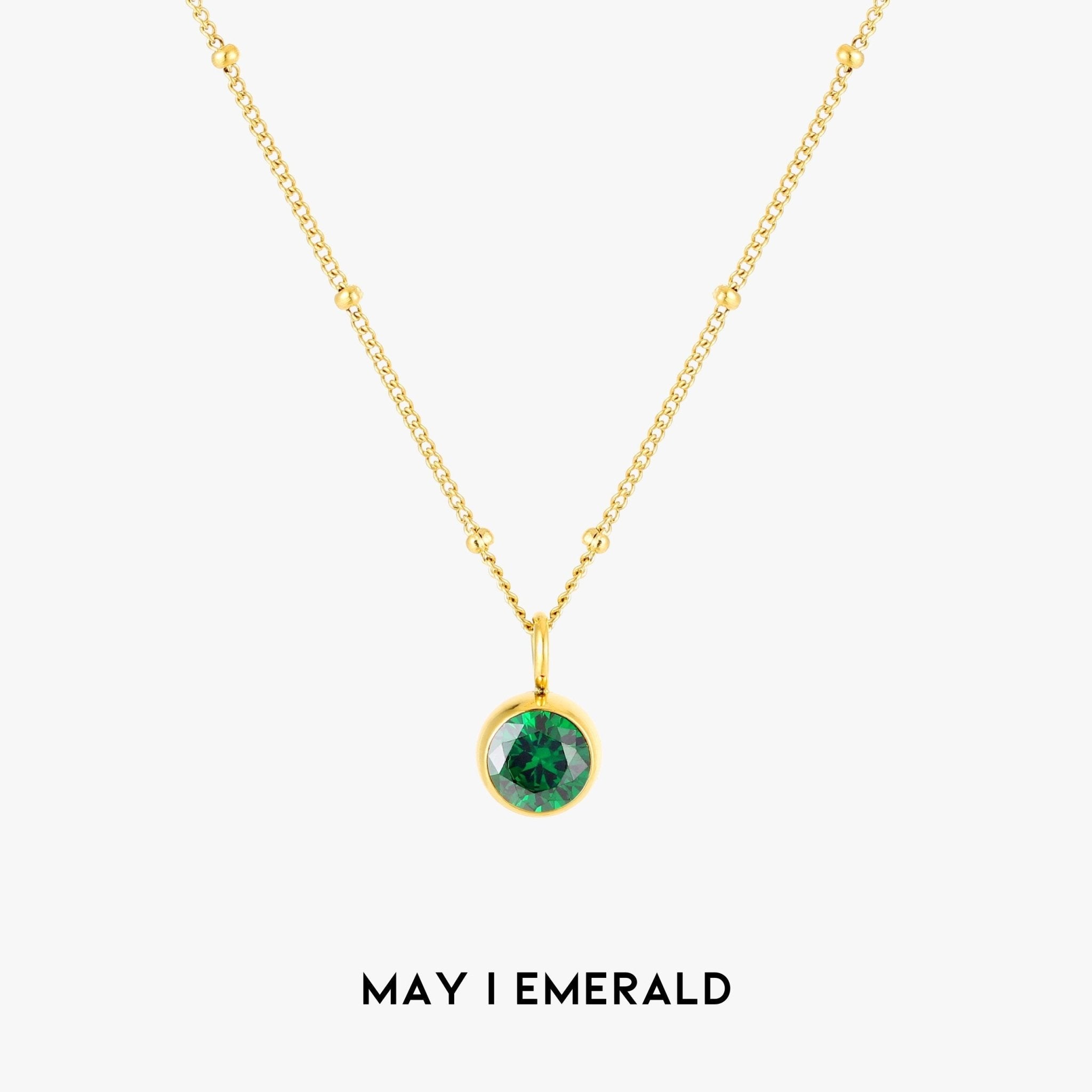 Amelia Birthstone Necklace - Pendant Necklaces