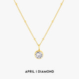 Amelia Birthstone Necklace - Pendant Necklaces