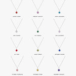 Amelia Birthstone Necklace - Pendant Necklaces