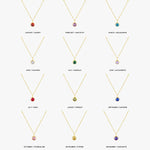 Amelia Birthstone Necklace - Pendant Necklaces