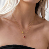 Amelia Birthstone Necklace - Pendant Necklaces