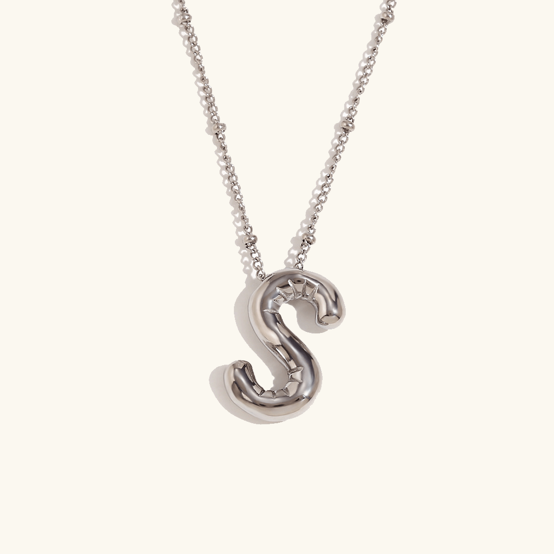 Aurelia Balloon Initial Necklace - Pendant Necklaces