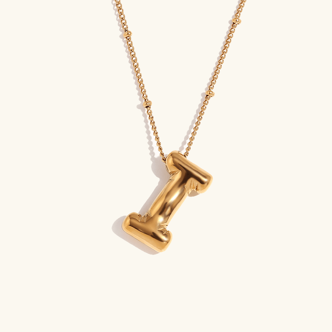 Aurelia Balloon Initial Necklace - Pendant Necklaces