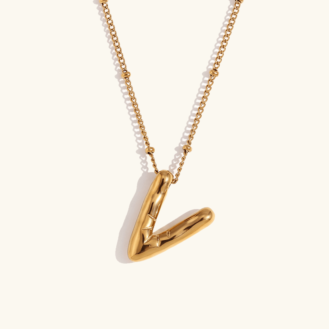 Aurelia Balloon Initial Necklace - Pendant Necklaces