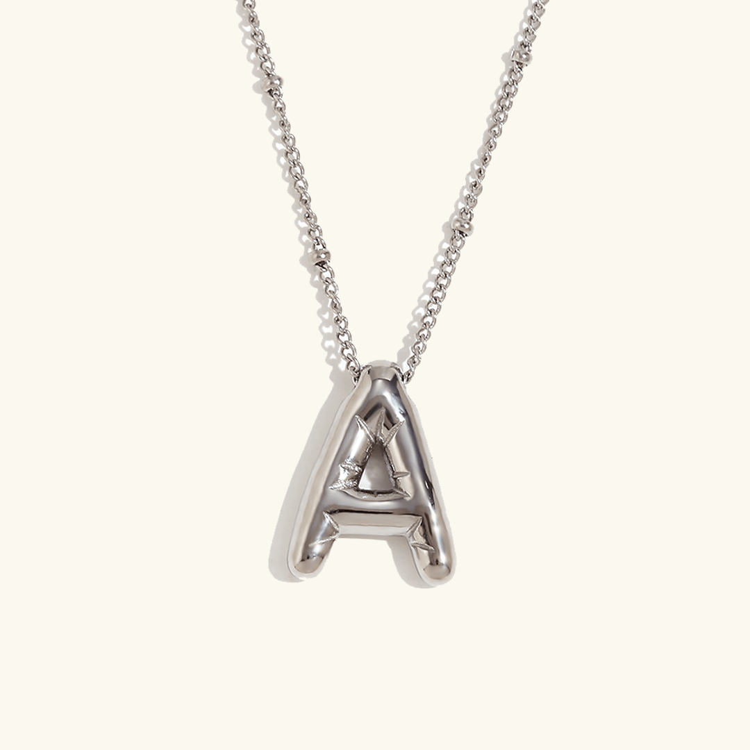 Aurelia Balloon Initial Necklace - Pendant Necklaces
