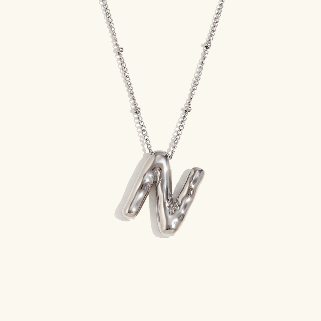 Aurelia Balloon Initial Necklace - Pendant Necklaces