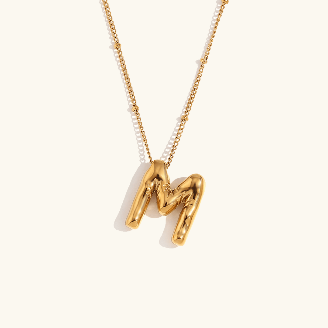 Aurelia Balloon Initial Necklace - Pendant Necklaces