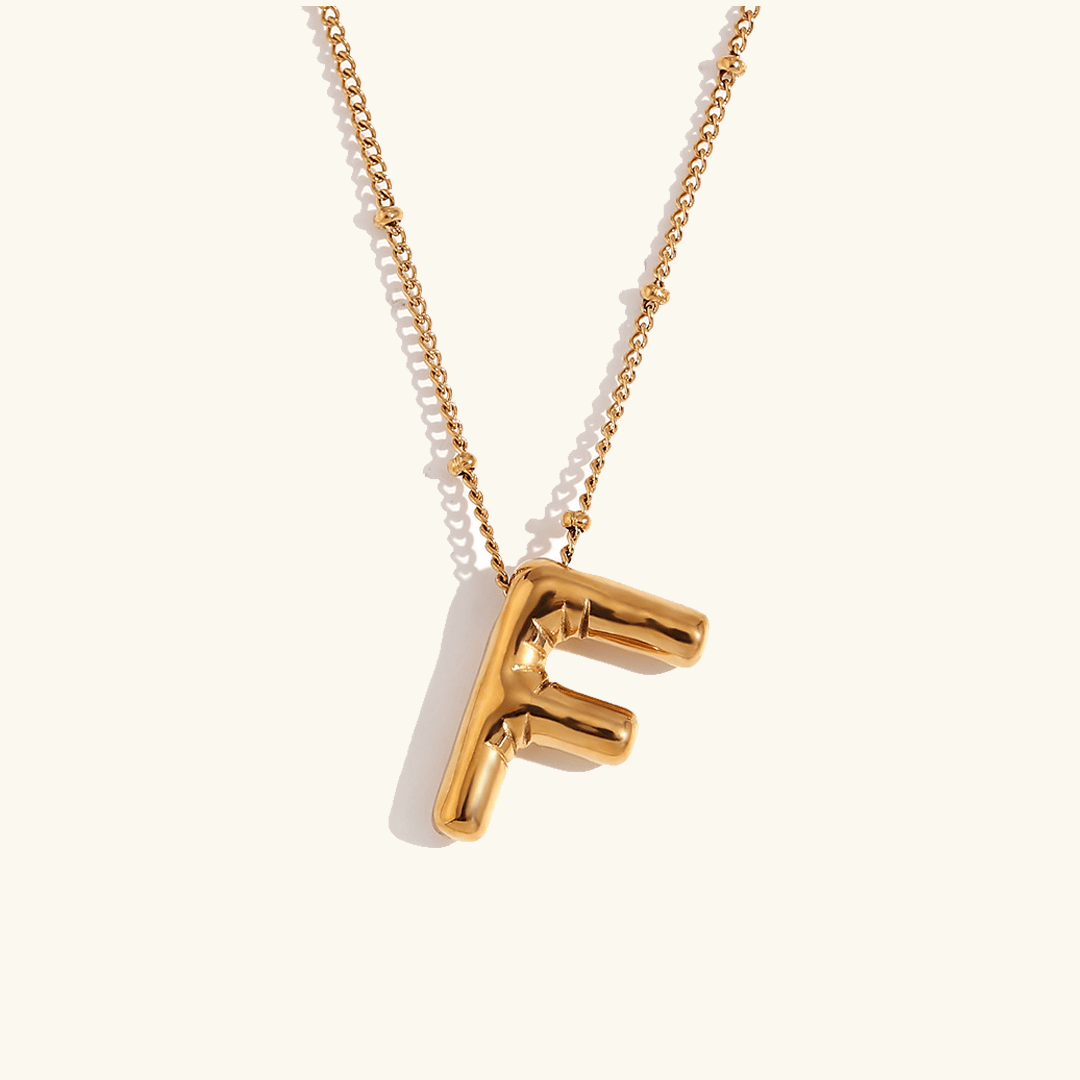 Aurelia Balloon Initial Necklace - Pendant Necklaces