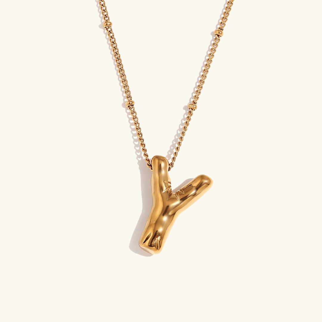 Aurelia Balloon Initial Necklace - Pendant Necklaces