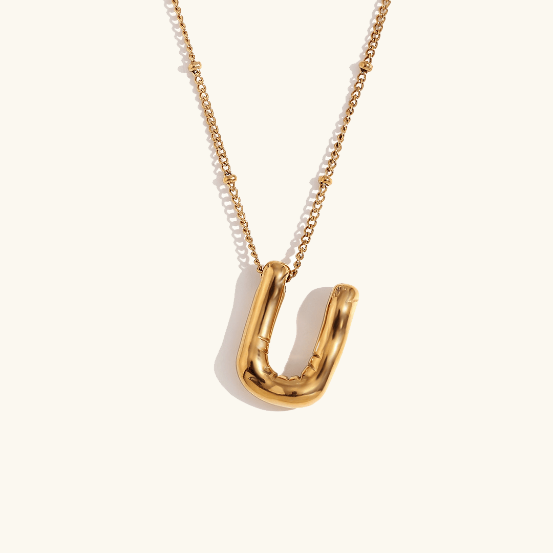 Aurelia Balloon Initial Necklace - Pendant Necklaces