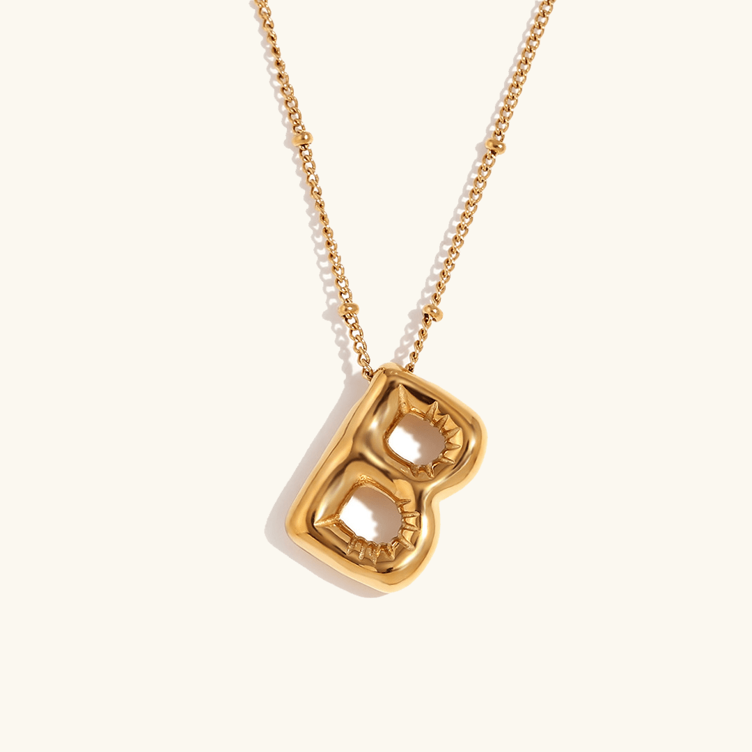 Aurelia Balloon Initial Necklace - Pendant Necklaces