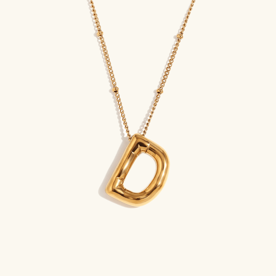 Aurelia Balloon Initial Necklace - Pendant Necklaces