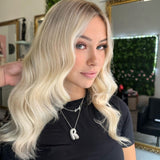 Bubble Initial Diamond Necklace - Pendant Necklaces