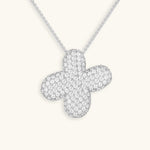 Bubble Initial Diamond Necklace - Pendant Necklaces