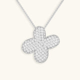 Bubble Initial Diamond Necklace - Pendant Necklaces