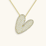 Bubble Initial Diamond Necklace - Pendant Necklaces