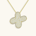 Bubble Initial Diamond Necklace - Pendant Necklaces