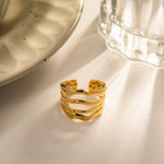 Cass Layered Gold Ring - Ring