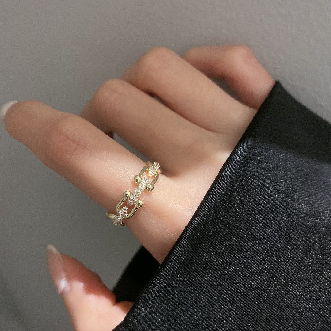 Chloe Gold Chain Ring - Ring