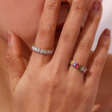 Diamond Halo Gold Ring - Ring