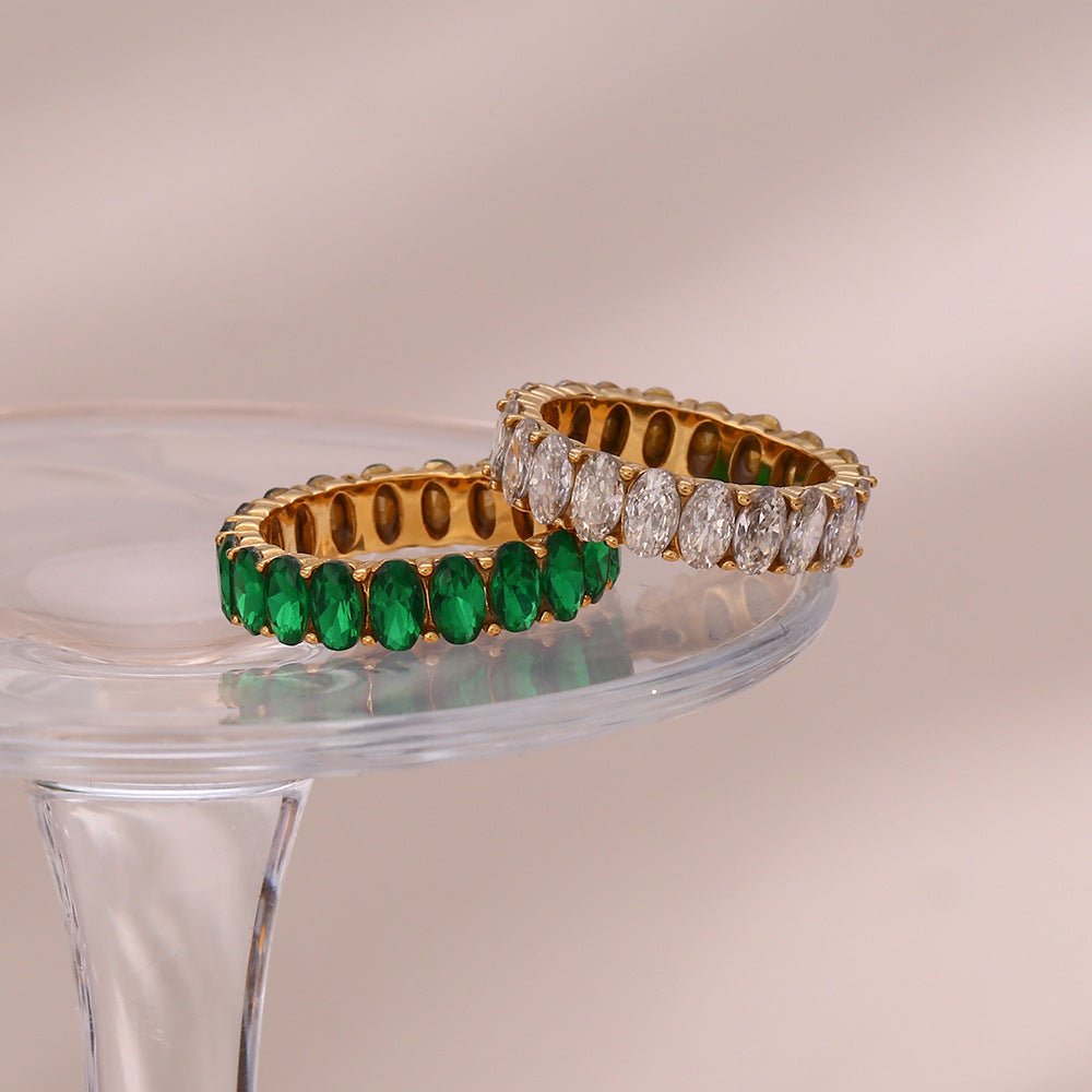 Diamond Halo Gold Ring - Ring