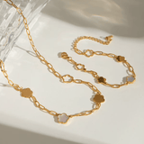 Elora Clover Chain Necklace - Chain Necklaces