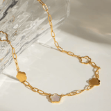 Elora Clover Chain Necklace - Chain Necklaces