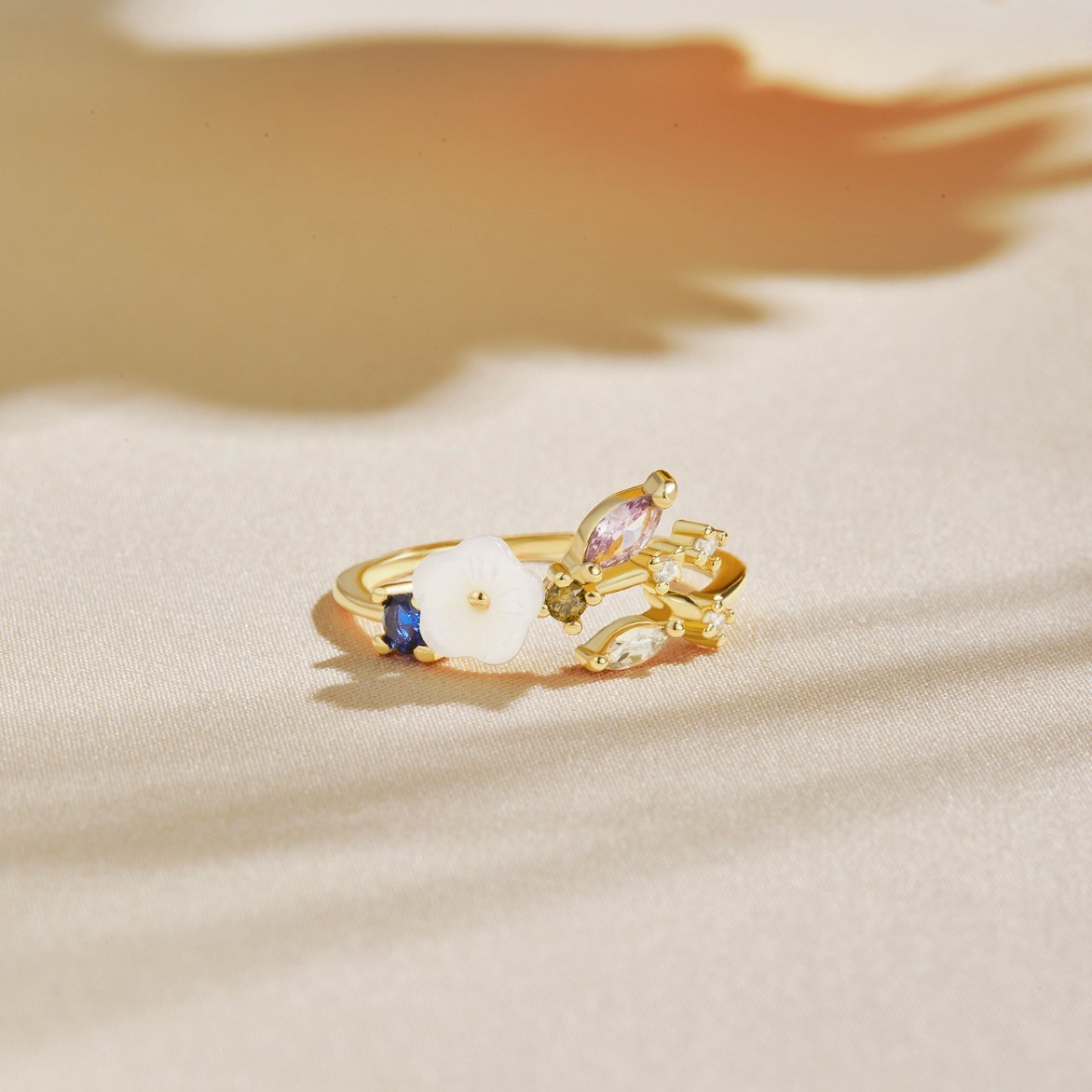 Flora Blossom Adjustable Ring - Ring