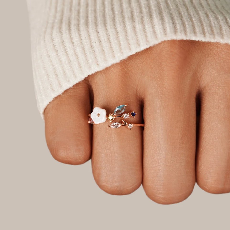 Flora Blossom Adjustable Ring - Ring
