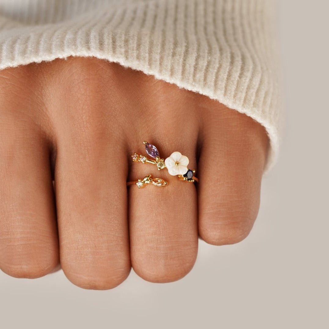 Flora Blossom Adjustable Ring - Ring