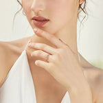 Flora Crystal Leaf Ring - Ring