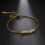 Gold Paw Print Chain Bracelet – Dainty Pet Lover Jewelry - Bracelets