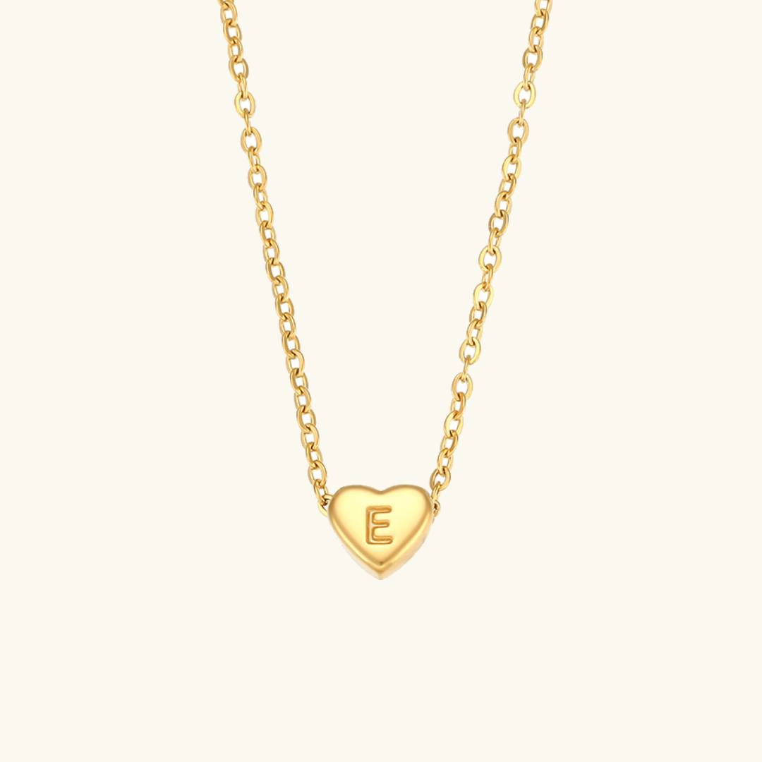 Heart Initial Pendant Necklace - Pendant Necklaces