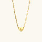 Heart Initial Pendant Necklace - Pendant Necklaces
