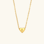 Heart Initial Pendant Necklace - Pendant Necklaces