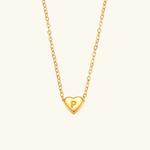 Heart Initial Pendant Necklace - Pendant Necklaces