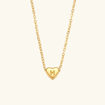 Heart Initial Pendant Necklace - Pendant Necklaces