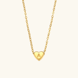 Heart Initial Pendant Necklace - Pendant Necklaces