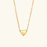 Heart Initial Pendant Necklace - Pendant Necklaces