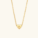 Heart Initial Pendant Necklace - Pendant Necklaces