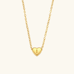 Heart Initial Pendant Necklace - Pendant Necklaces