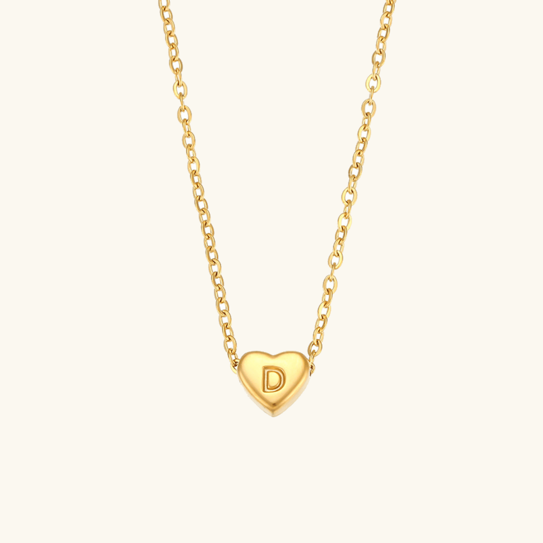 Heart Initial Pendant Necklace - Pendant Necklaces