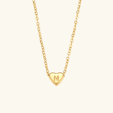 Heart Initial Pendant Necklace - Pendant Necklaces
