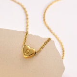 Heart Initial Pendant Necklace - Pendant Necklaces