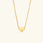 Heart Initial Pendant Necklace - Pendant Necklaces