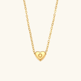 Heart Initial Pendant Necklace - Pendant Necklaces
