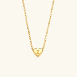 Heart Initial Pendant Necklace - Pendant Necklaces