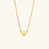 Heart Initial Pendant Necklace - Pendant Necklaces