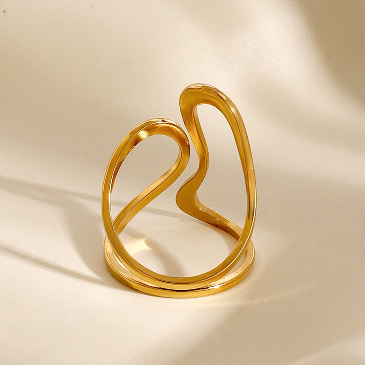 Isla Abstract Gold Ring - Ring