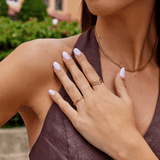 Layered Chevron Gold Adjustable Ring - Ring